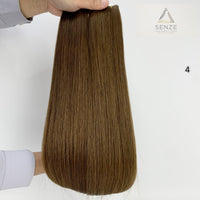 100% Virgin Cuticle Remy Nano Ring Extensions 14",18",22" - Natural Dark & Brown #1-#5 | Senze Hair
