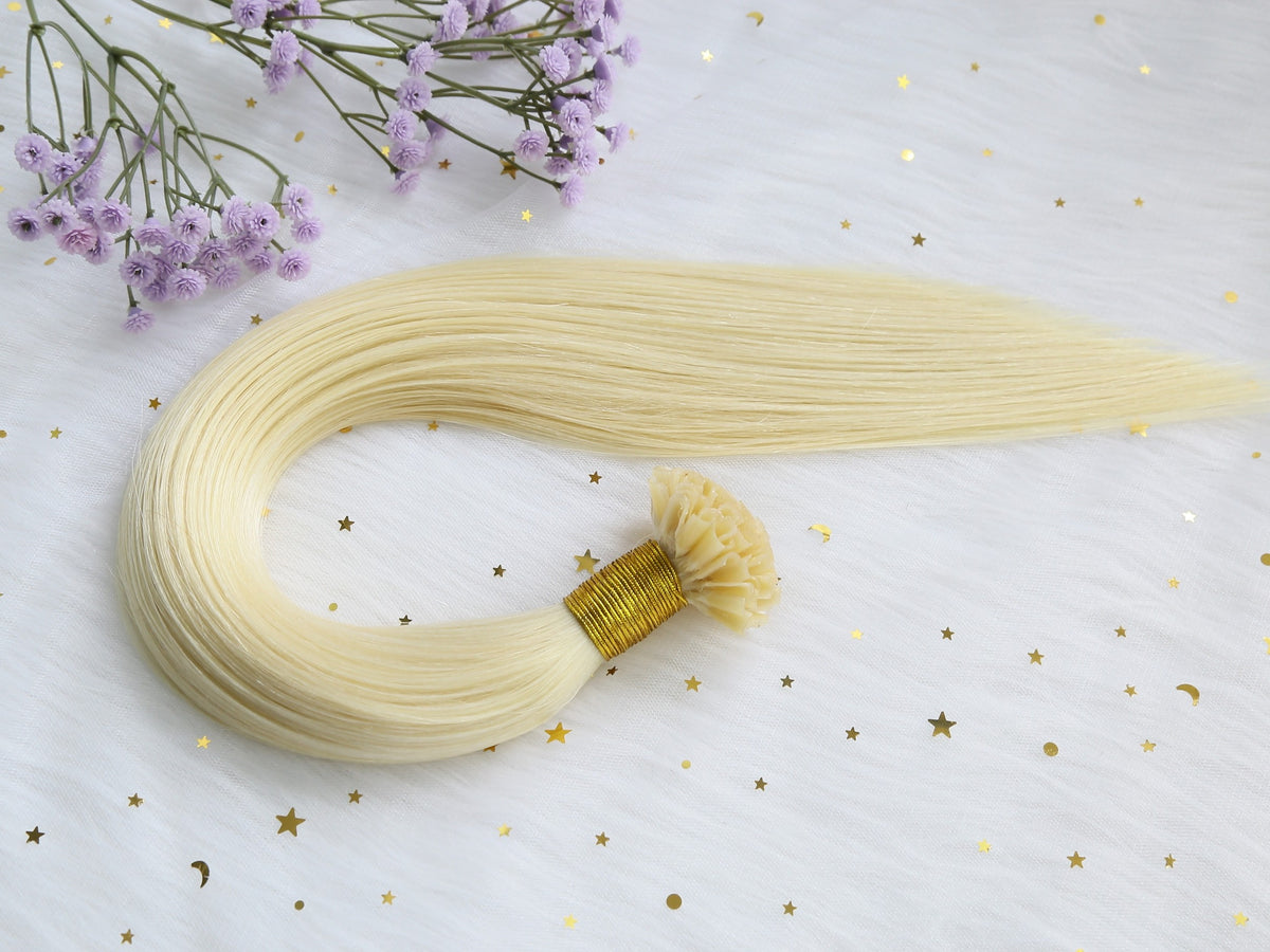 100% Virgin Remy U-Tip Hair Extensions - Light Blonde & Ash Shades | Senze Hair