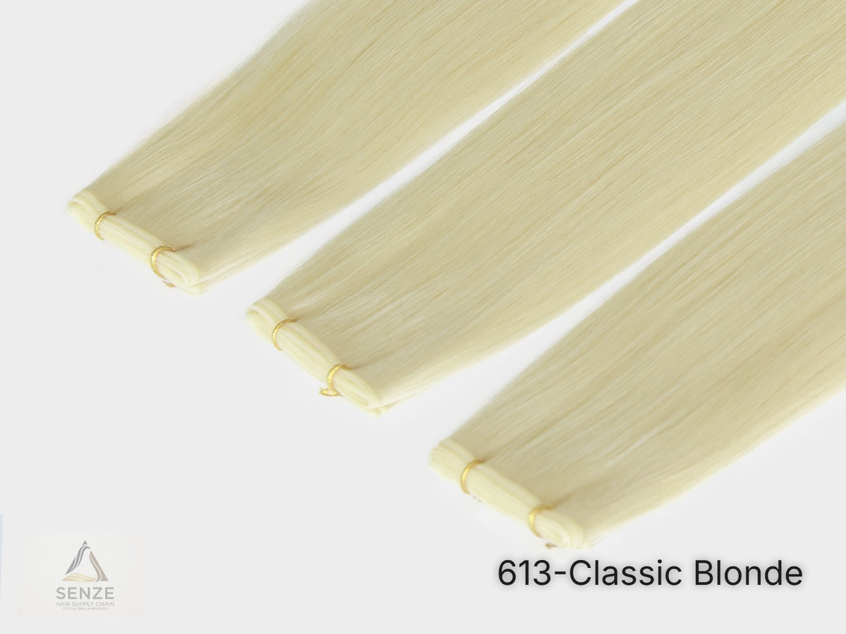 Butterfly Weft Hair Extensions - Blonde Shades | Senze Hair