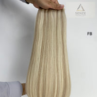 100% Virgin Remy Nano Ring Hair Extensions 14",18",22" - Piano & Mixed Highlights | Senze Hair