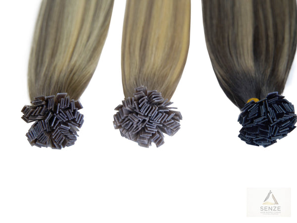 Flat Tip Hair Extensions - Natural Black & Brown Shades | Senze Hair