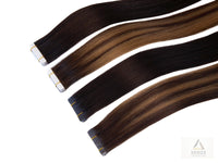 Injected Tape-in Hair Extensions - Piano & Highlight Shades | Senze Hair