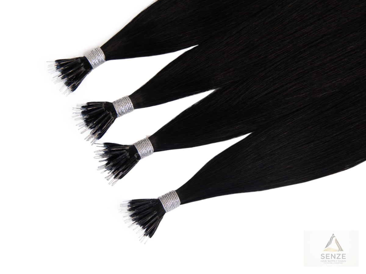 100% Virgin Remy Nano Ring Hair Extensions 14",18",22" - Piano & Mixed Highlights | Senze Hair