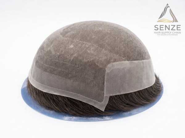 OCT Men's Hair System - Versatile Base Sizes (6x8 to 8x10) - Natural Human Hair Toupee with Extensive Gray Blending Options