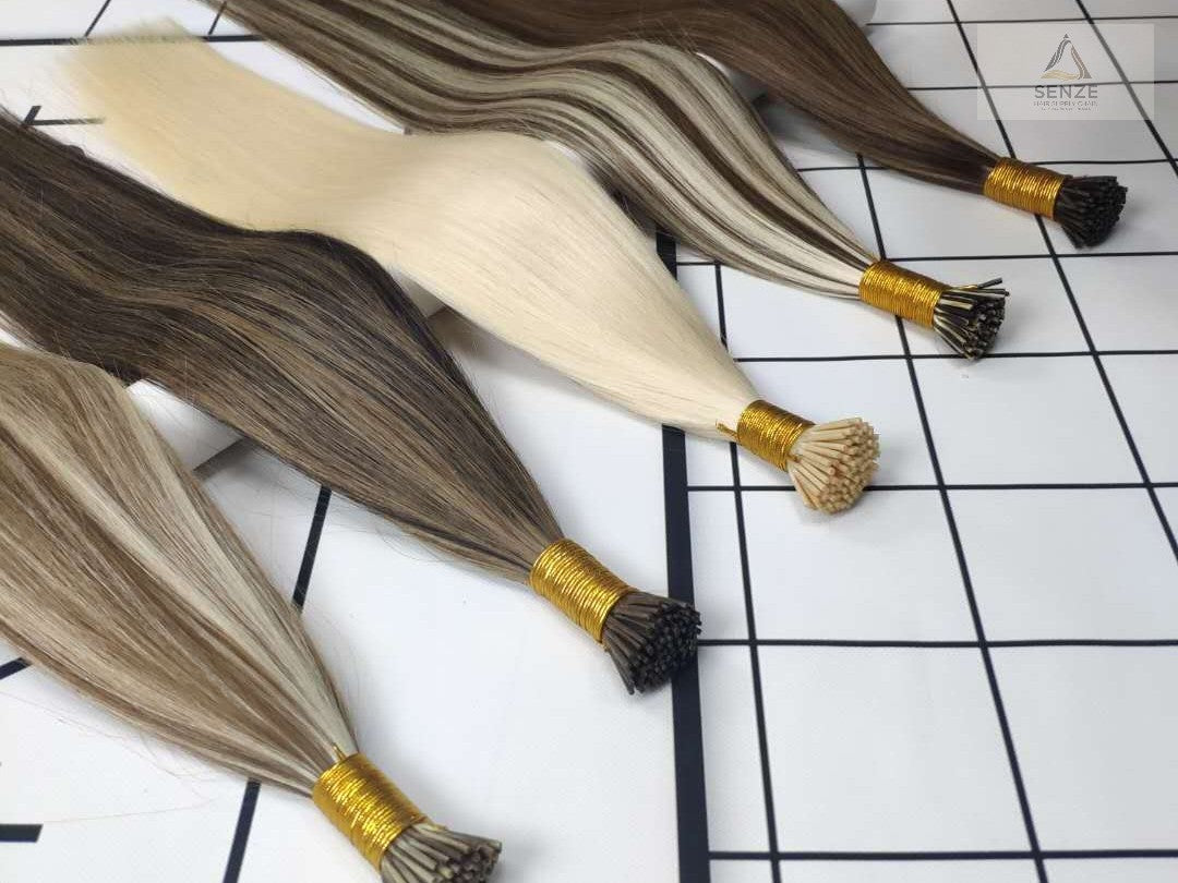 100% Virgin Remy I-Tip Hair Extensions - Piano Colors & Mixed Highlights | Senze Hair