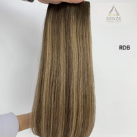 100% Virgin Remy Nano Ring Extensions 14",18",22" - Balayage & Ombre T-Colors | Senze Hair