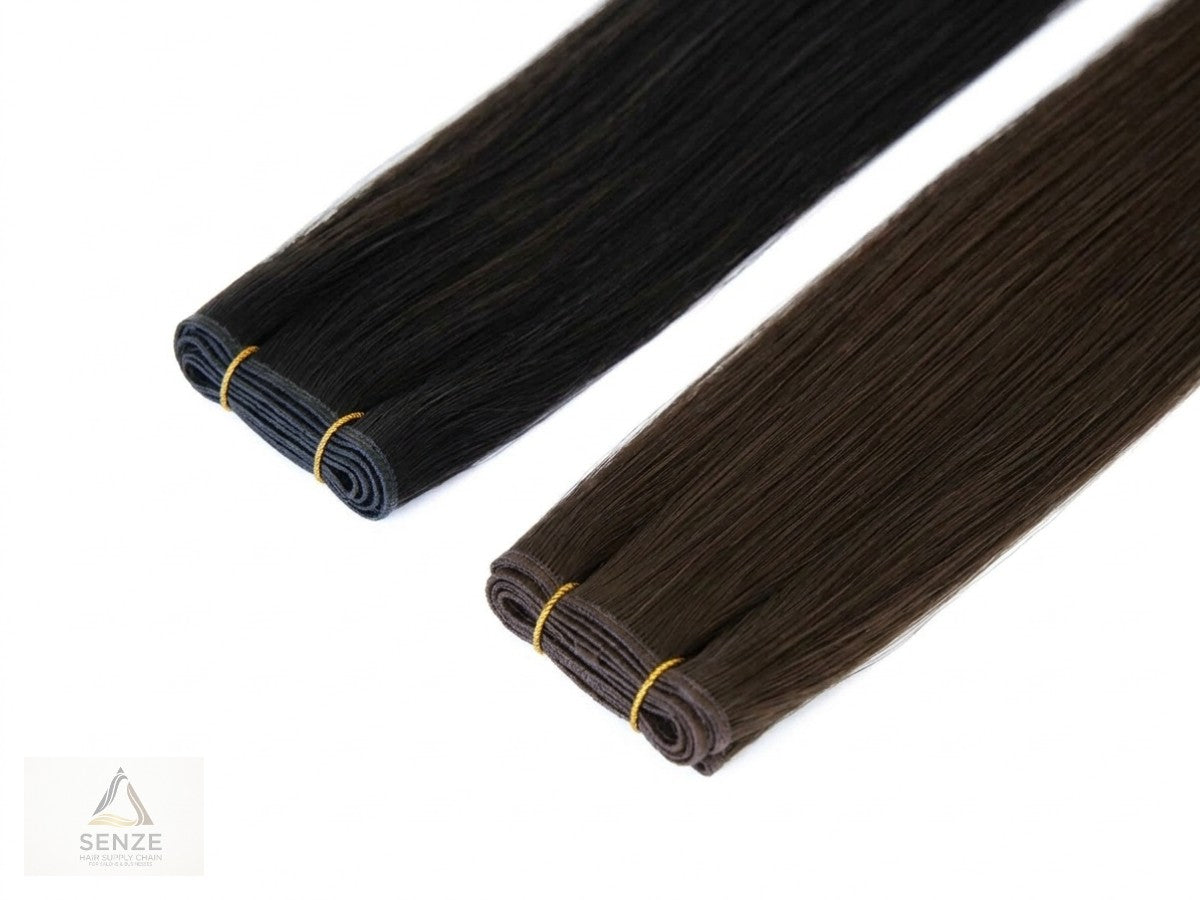 Butterfly Weft Hair Extensions - Natural Black & Brown Shades | Senze Hair