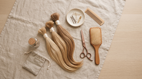 100% Virgin Cuticle Remy Invisible Tape Weft 14",18“,22" - Natural Dark & Brown #1-#5 | Senze Hair