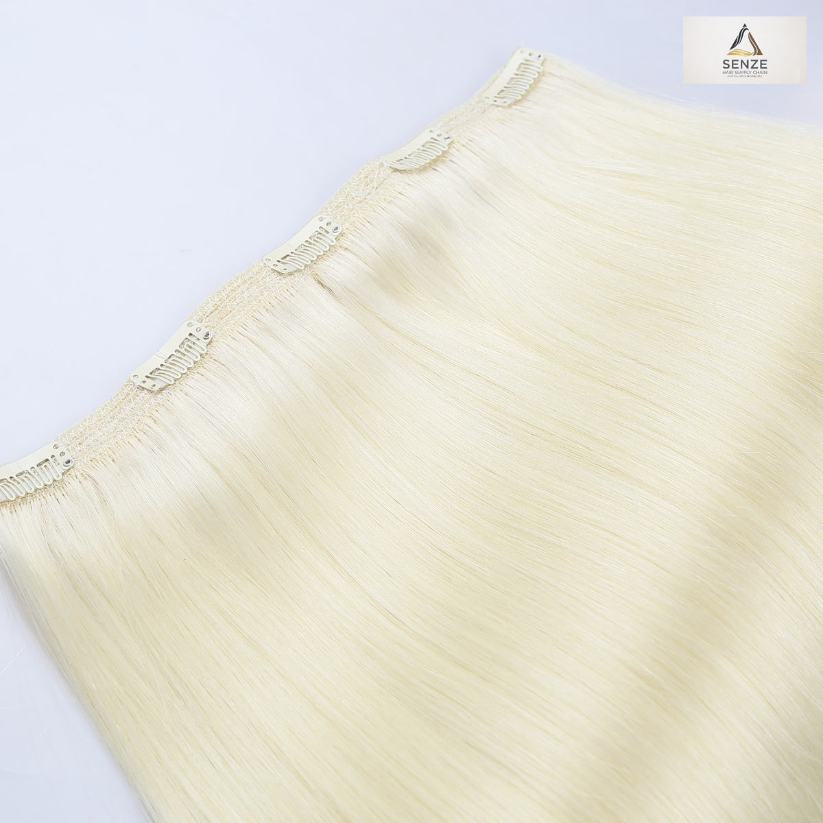 100% Virgin Remy Seamless Clip-in Extensions 18",22" - Light Blonde & Ash #7-#12S | Senze Hair
