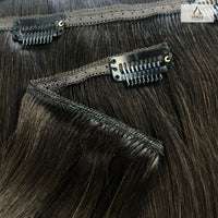 100% Virgin Remy Seamless Clip-in Extensions 18",22" - Dark & Brown #1-#5 | Senze Hair