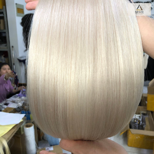 100% Virgin Remy U-Tip Hair Extensions - Light Blonde & Ash Shades #7-#12S | Senze Hair