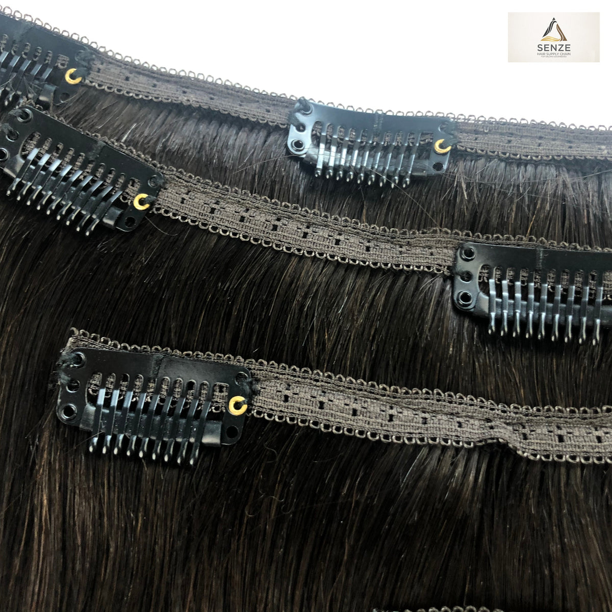 100% Virgin Remy Seamless Clip-in Extensions 18",22" - Dark & Brown #1-#5 | Senze Hair