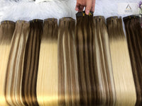 100% Virgin Remy Seamless Clip-in Extensions 18",22" - Balayage & Ombre T-Colors | Senze Hair