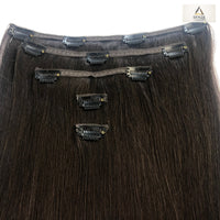 100% Virgin Remy Seamless Clip-in Extensions 18",22" - Dark & Brown #1-#5 | Senze Hair