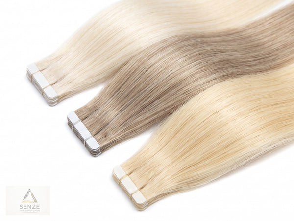 Injected Tape-in Hair Extensions - Blonde Shades | Senze Hair